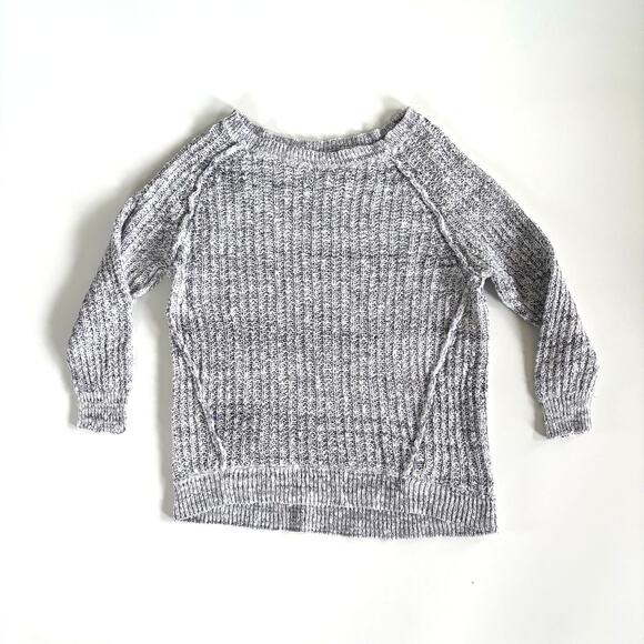 Free People Women's Medium Knit Sweater Gray - Picture 1 of 9